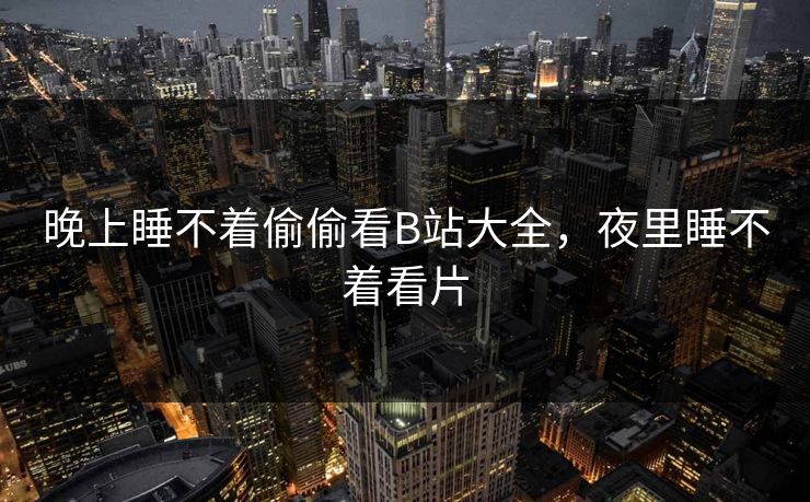 晚上睡不着偷偷看B站大全，夜里睡不着看片